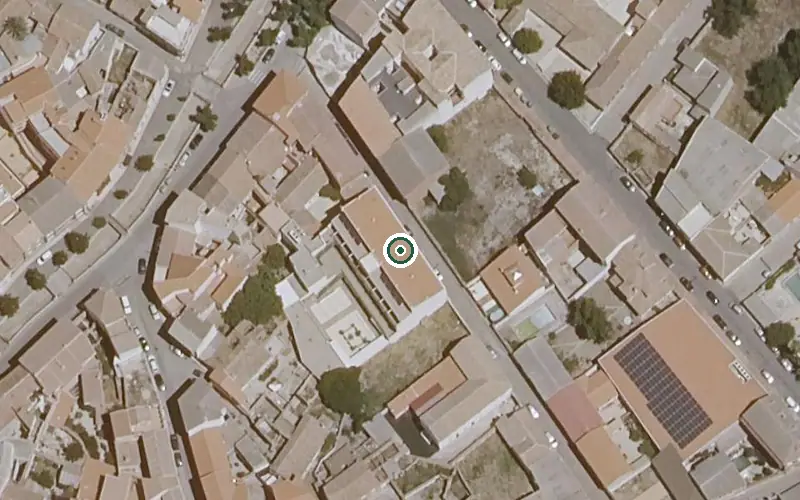 Vista aérea de la ubicación de Residencia de Mayores Nuestra Señora del Rosario