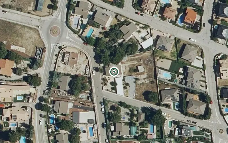 Vista aérea de la ubicación de Residencia Clavijo