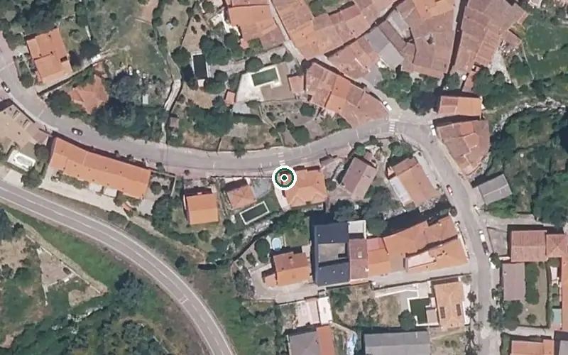 Vista aérea de la ubicación de Centro de Día de San Martín de Trevejo