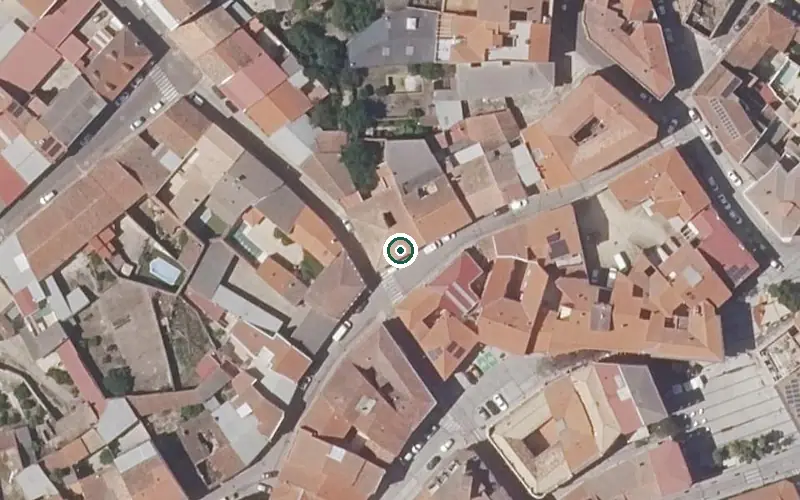 Vista aérea de la ubicación de Centro de Día Hogar Santa Bárbara