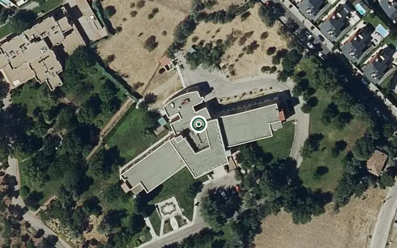 Vista aérea de la ubicación de Residencia San Diego y San Nicolás