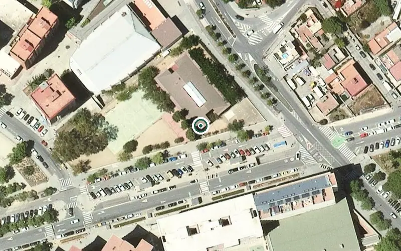 Vista aérea de la ubicación de Centre d'Estimulació Global i Descàrrega Familiar Alois Cornellà