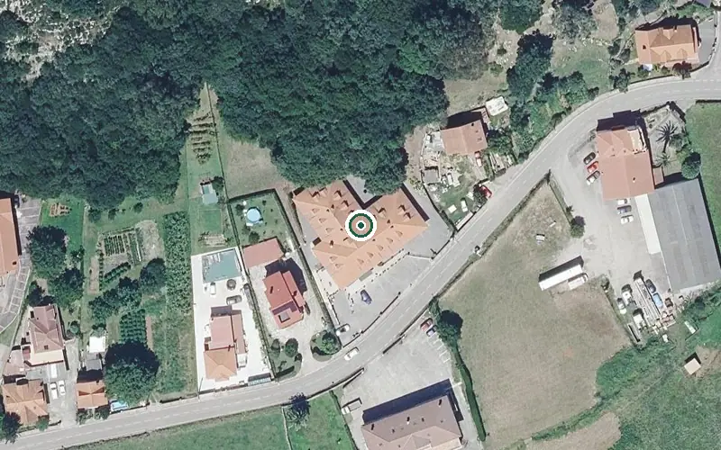 Vista aérea de la ubicación de Hijos de Mar