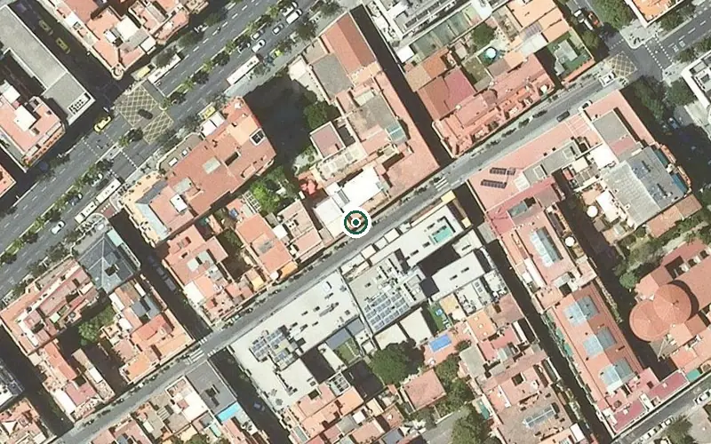 Vista aérea de la ubicación de Residència Francisco Darder