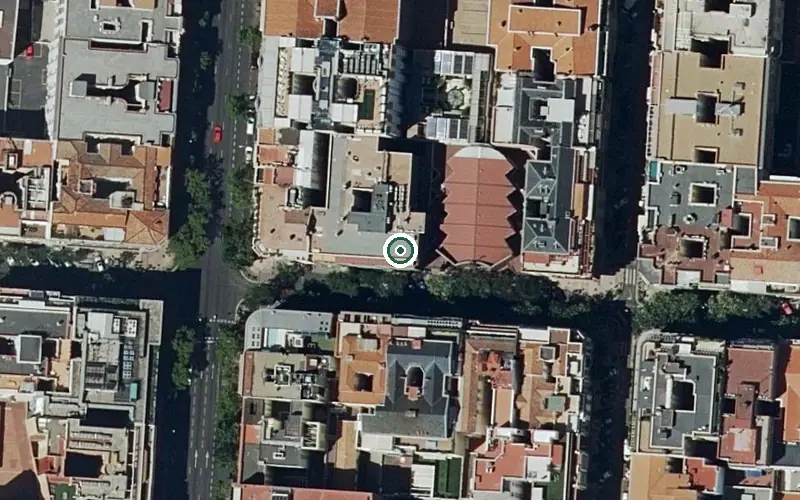Vista aérea de la ubicación de Residencia Santa María del Monte Carmelo