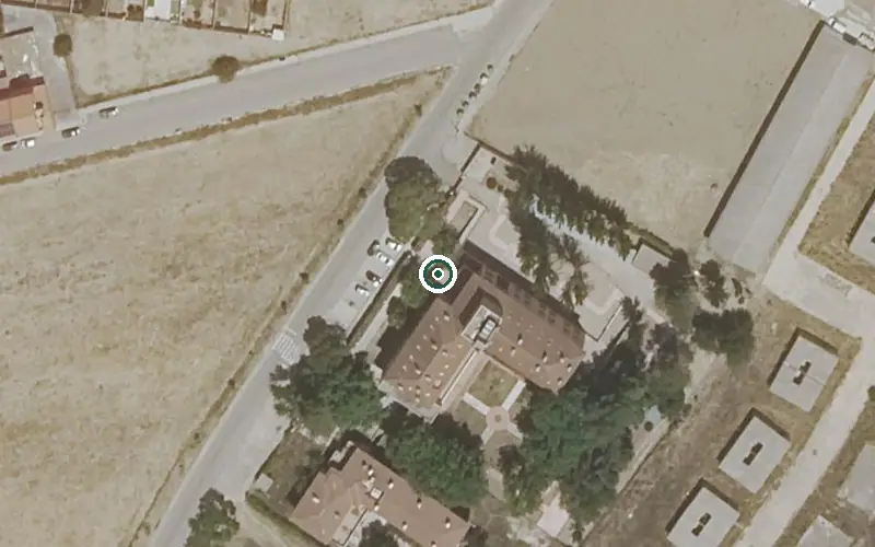 Vista aérea de la ubicación de Residencia de Mayores Magan