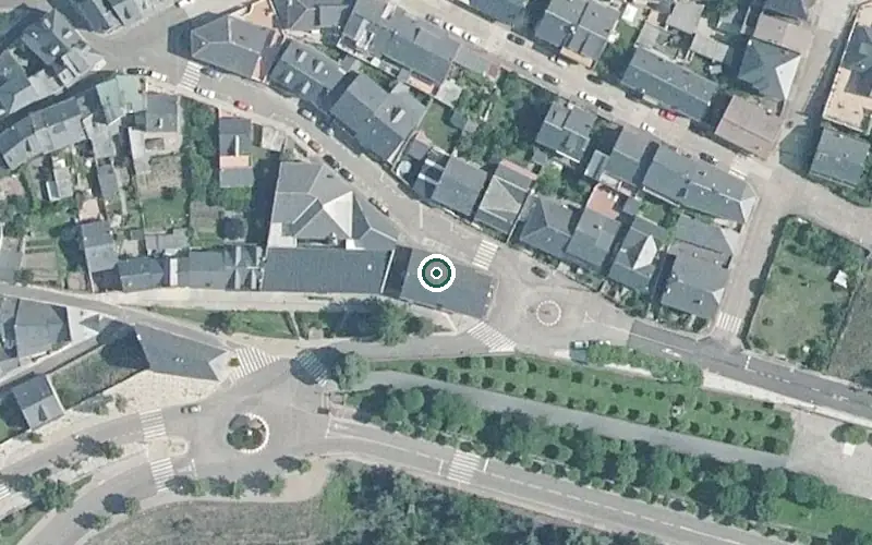 Vista aérea de la ubicación de Residencia de Personas Mayores el Santo