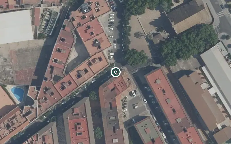 Vista aérea de la ubicación de Centro de Día para Mayores Seneca