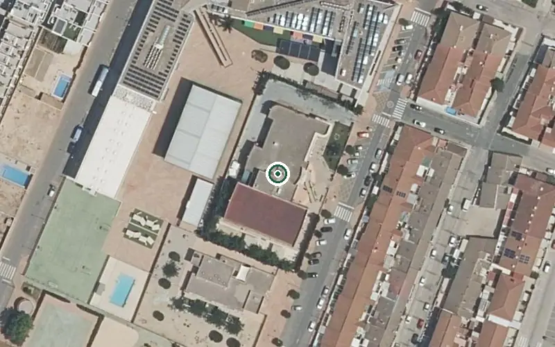 Vista aérea de la ubicación de Centro de Estancias Diurnas
