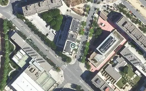 Vista aérea de la ubicación de Sanitas Residencial Ilerda