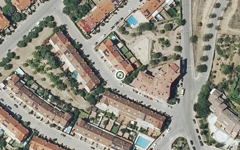 Vista aérea de la ubicación de Residencia Algete