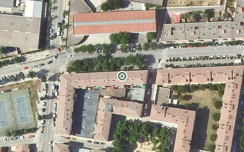 Vista aérea de la ubicación de Centre de dia Tres Torres