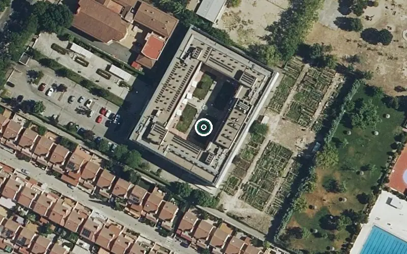 Vista aérea de la ubicación de Residencia Sanitas (Getafe)