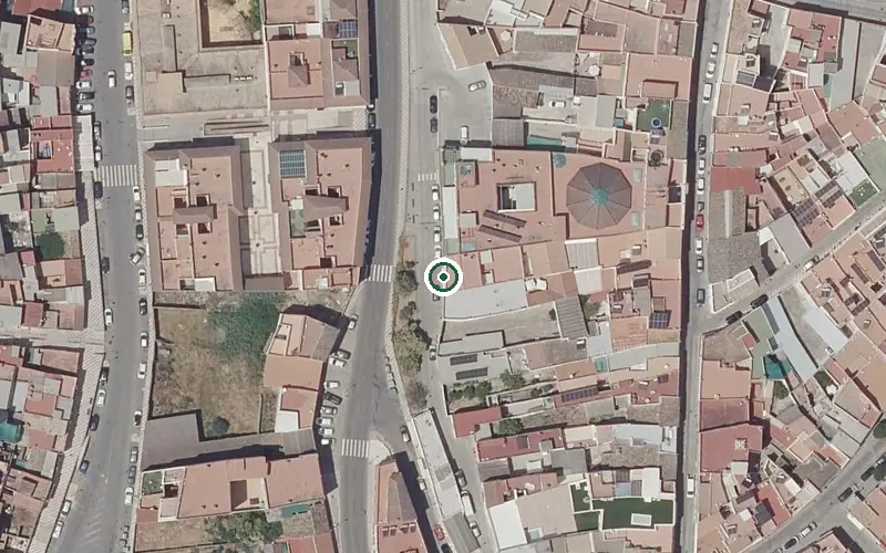 Vista aérea de la ubicación de Residencia para Personas Mayores Virgen de las Angustias