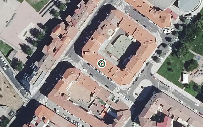 Vista aérea de la ubicación de Residencia de Mayores Virgen de la Guia