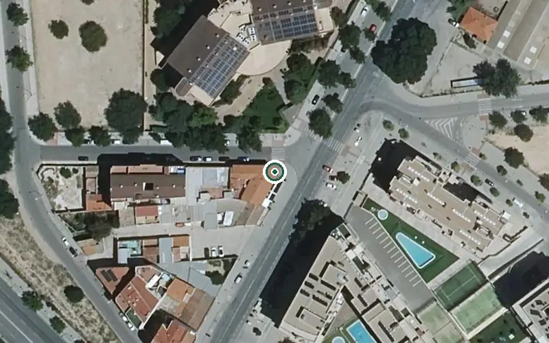 Vista aérea de la ubicación de Centro de Día Emera Vital Parque