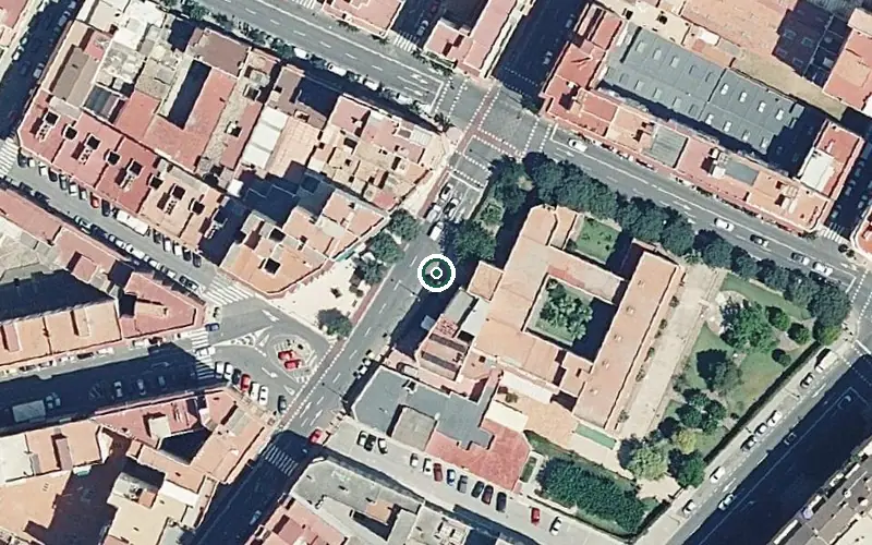 Vista aérea de la ubicación de Residencial para Personas Mayores Dependientes Castellón Serv Integrales