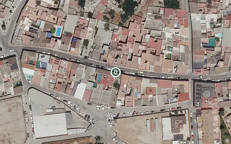 Vista aérea de la ubicación de Centro de Día para Mayores Nuestro Padre Jesús