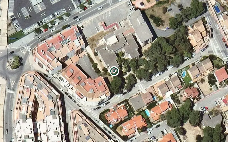 Vista aérea de la ubicación de Residència d'Avis la Muntanyeta del Vendrell