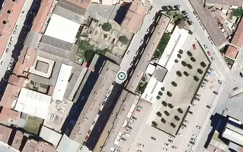 Vista aérea de la ubicación de Habitatges Tutelats per a Gent Gran Comtes d'Urgell
