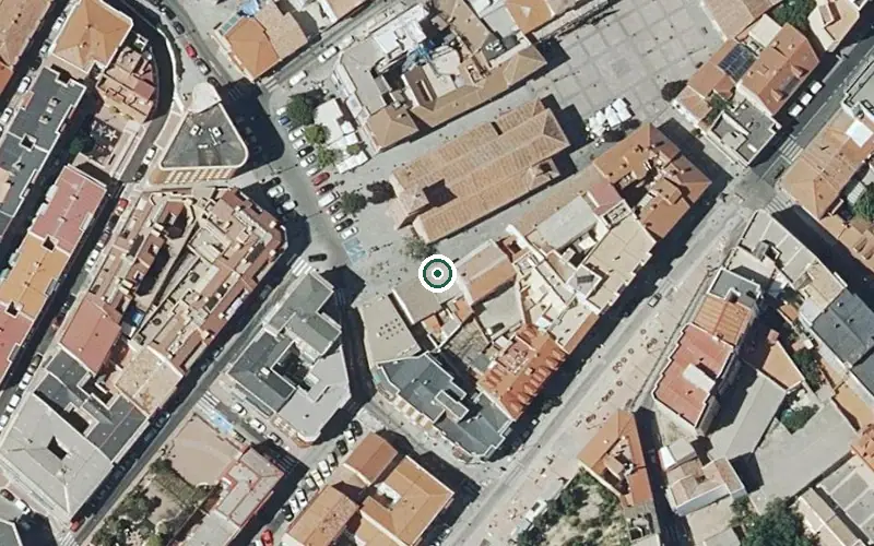 Vista aérea de la ubicación de Residencia Virgen de la Esperanza