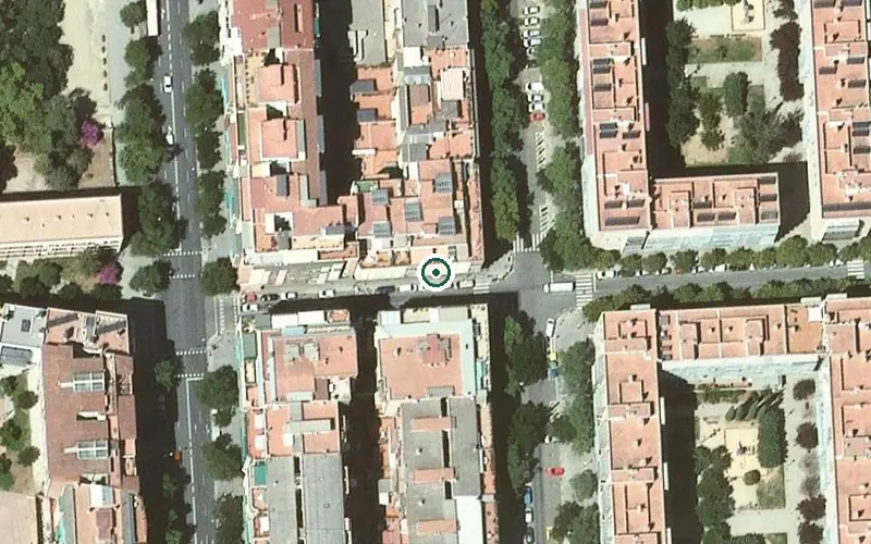 Vista aérea de la ubicación de Centre de dia per a Gent Gran Feixa Llarga Laia González