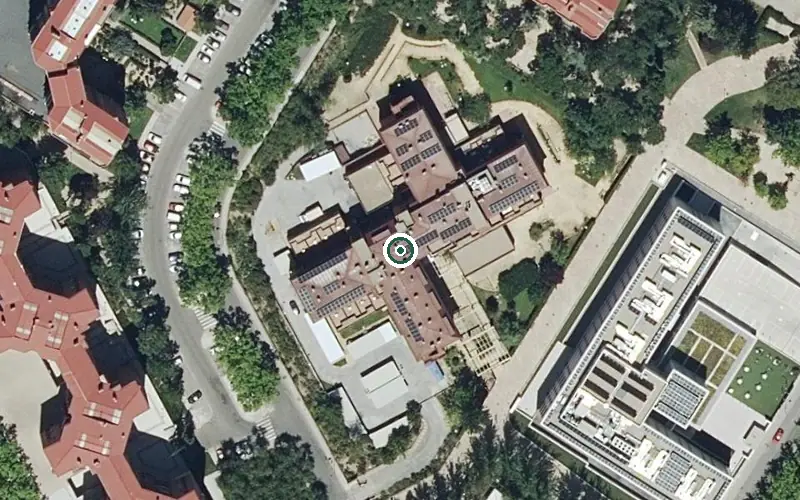 Vista aérea de la ubicación de Residencia Ballesol Tres Cantos (Plan Velocidad)