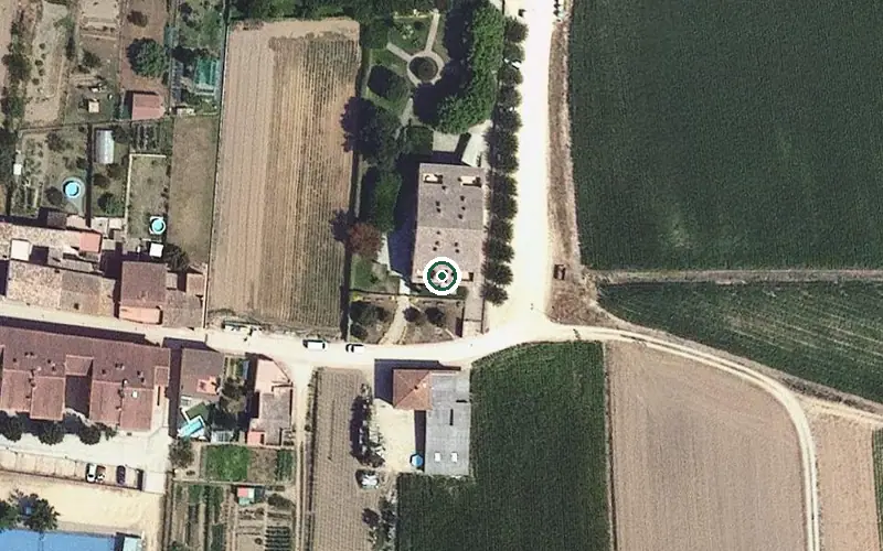 Vista aérea de la ubicación de Residència Santa Anna