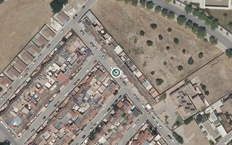 Vista aérea de la ubicación de Residencia los Tulipanes