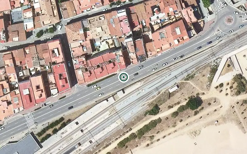 Vista aérea de la ubicación de Residència Geriàtrica Titus