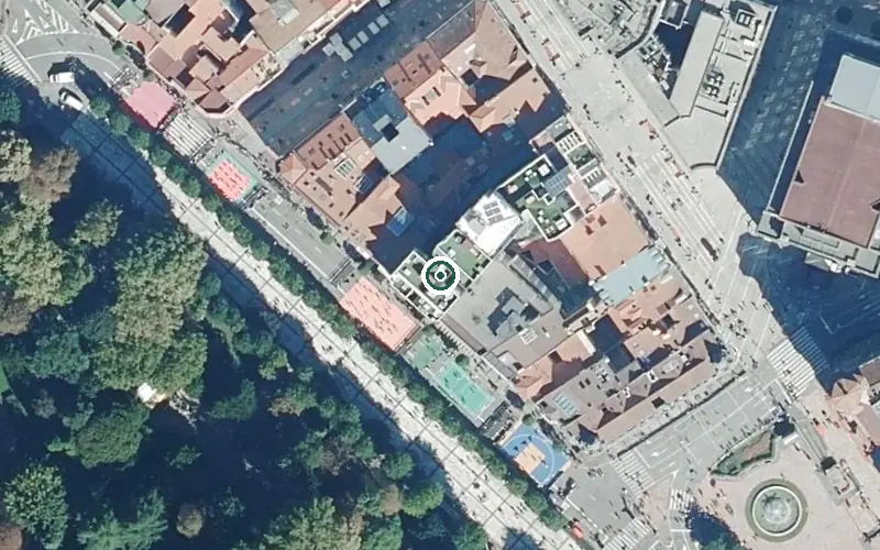 Vista aérea de la ubicación de Residencia Vetusta Élite