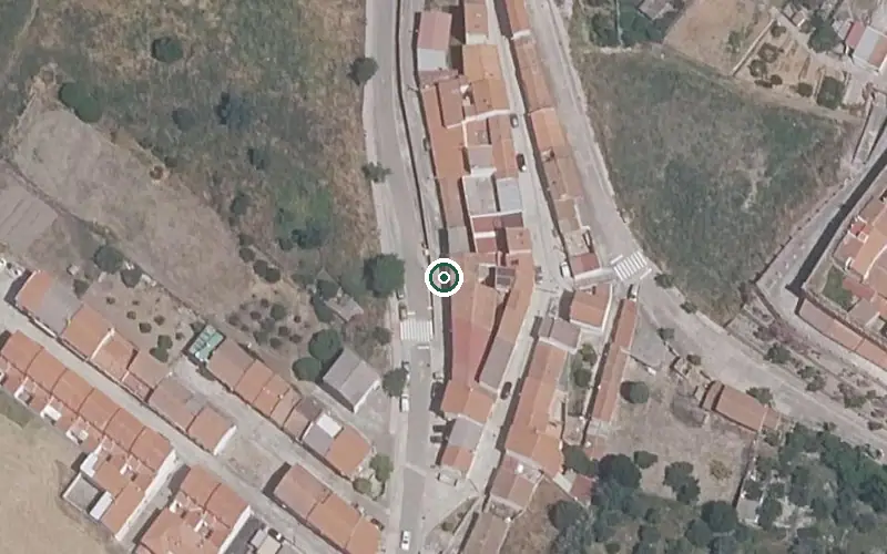 Vista aérea de la ubicación de Centro de Día Sheila Arriba