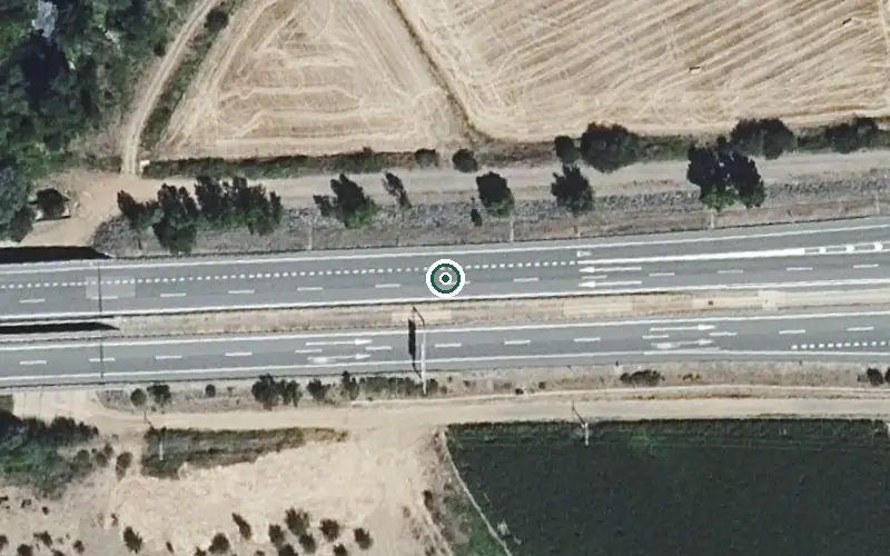 Vista aérea de la ubicación de Residencia Prazadiel