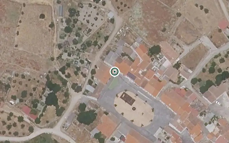 Vista aérea de la ubicación de Piso Tutelado con Centro de Día de Hinojal