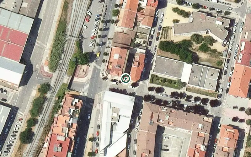 Vista aérea de la ubicación de Centre de dia per a Gent Gran Franqueses del Vallès