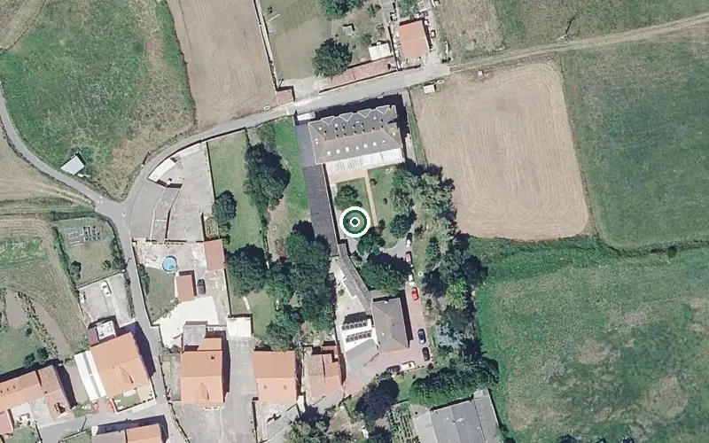 Vista aérea de la ubicación de Bimbiles