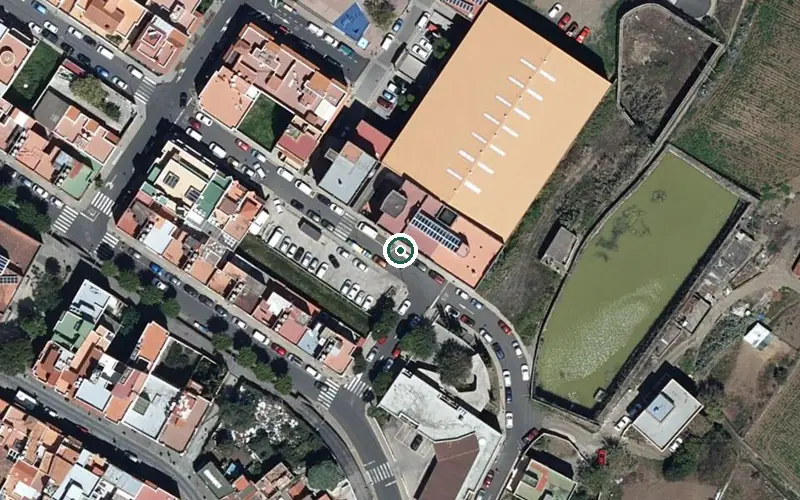 Vista aérea de la ubicación de Centro de Día (Ayuntamiento de la Villa de Moya)