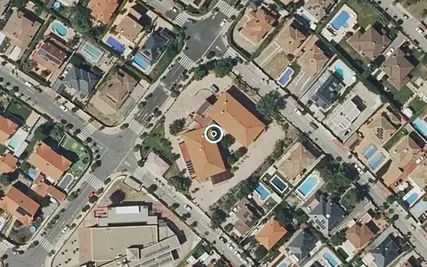 Vista aérea de la ubicación de Residencia Peñas Albas