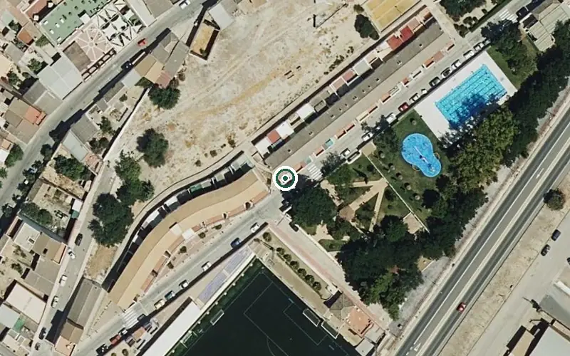 Vista aérea de la ubicación de Centro de Día para Mayores