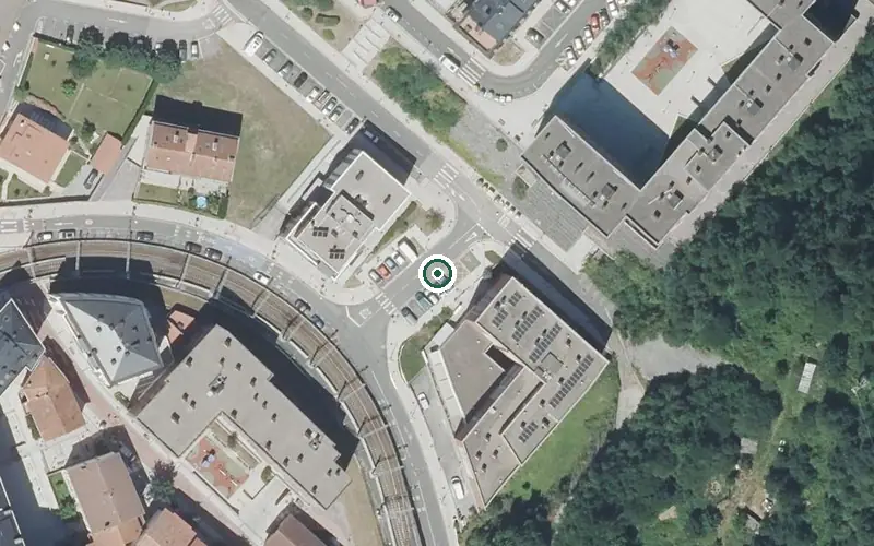 Vista aérea de la ubicación de Residencia Abeletxe Egoitza