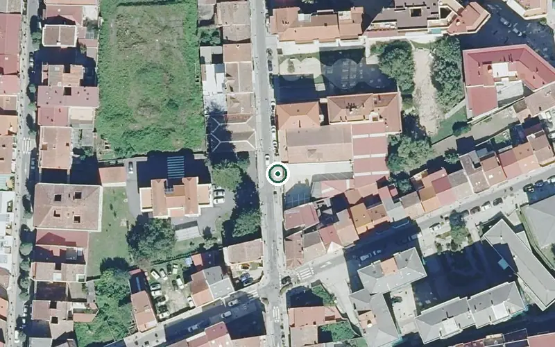 Vista aérea de la ubicación de Residencia para Persoas Maiores Bodia Magnolio
