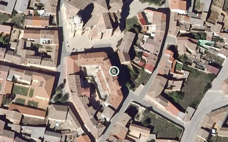 Vista aérea de la ubicación de Residencia de Personas Mayores Rodríguez de Celis