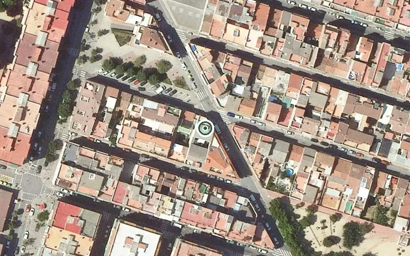 Vista aérea de la ubicación de Centro gerontológico María Auxiliadora