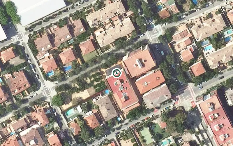 Vista aérea de la ubicación de Casal Benèfic Premianenc