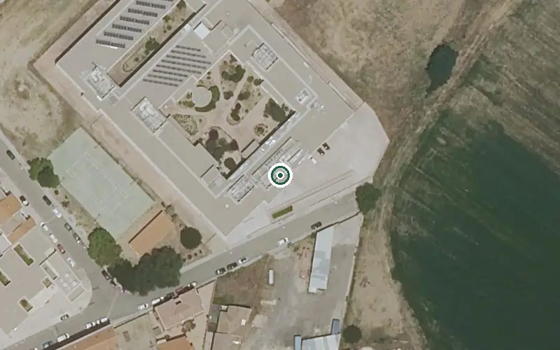 Vista aérea de la ubicación de Residencia de Mayores el Greco