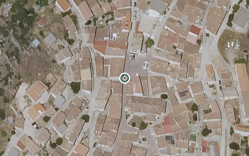 Vista aérea de la ubicación de Vivienda de Mayores de Cañizares