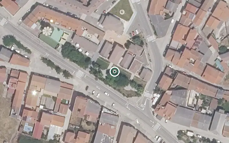 Vista aérea de la ubicación de Centro de Día de Carcaboso