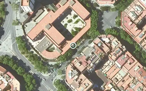 Vista aérea de la ubicación de Asilo de Ancianos Hermanitas de los Pobres Casp