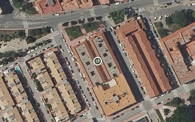 Vista aérea de la ubicación de Residencia Sergesa Santomera