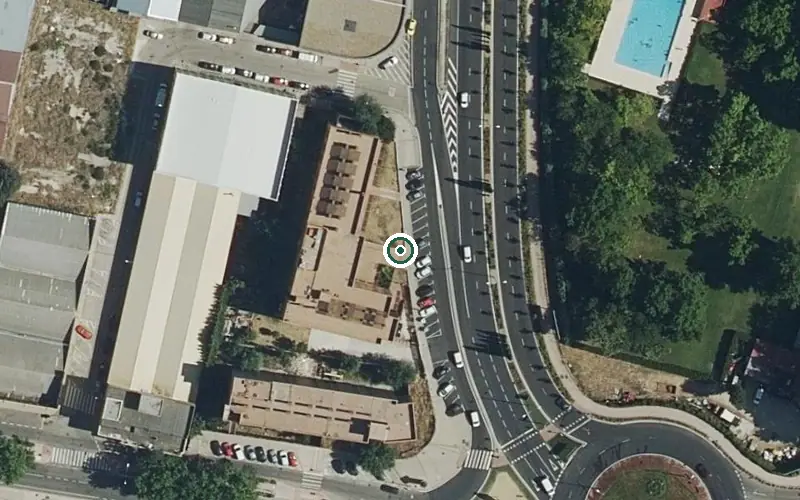 Vista aérea de la ubicación de Residencia Galdama Fuenlabrada